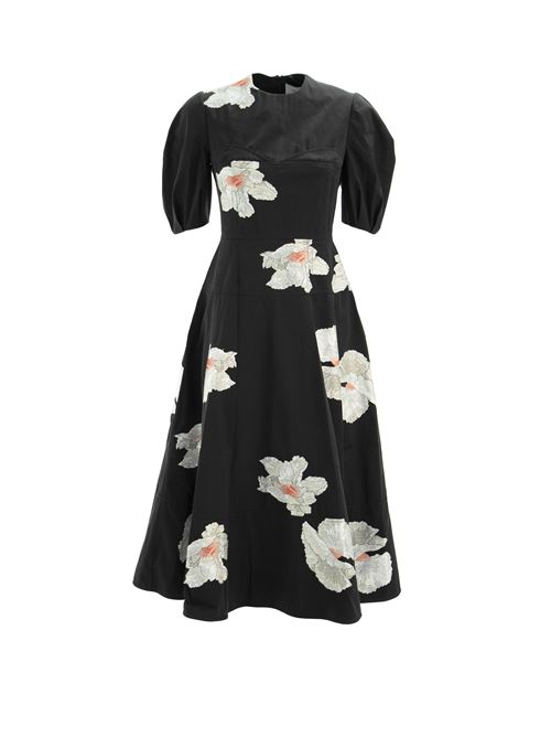 Kyla Dress ERDEM | 21782BCFCBLACK/ECRU