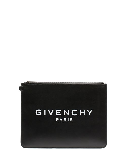 Givenchy BK600JK0AC001 clutch in pelle con stampa logo GIVENCHY | BK600JK0AC001